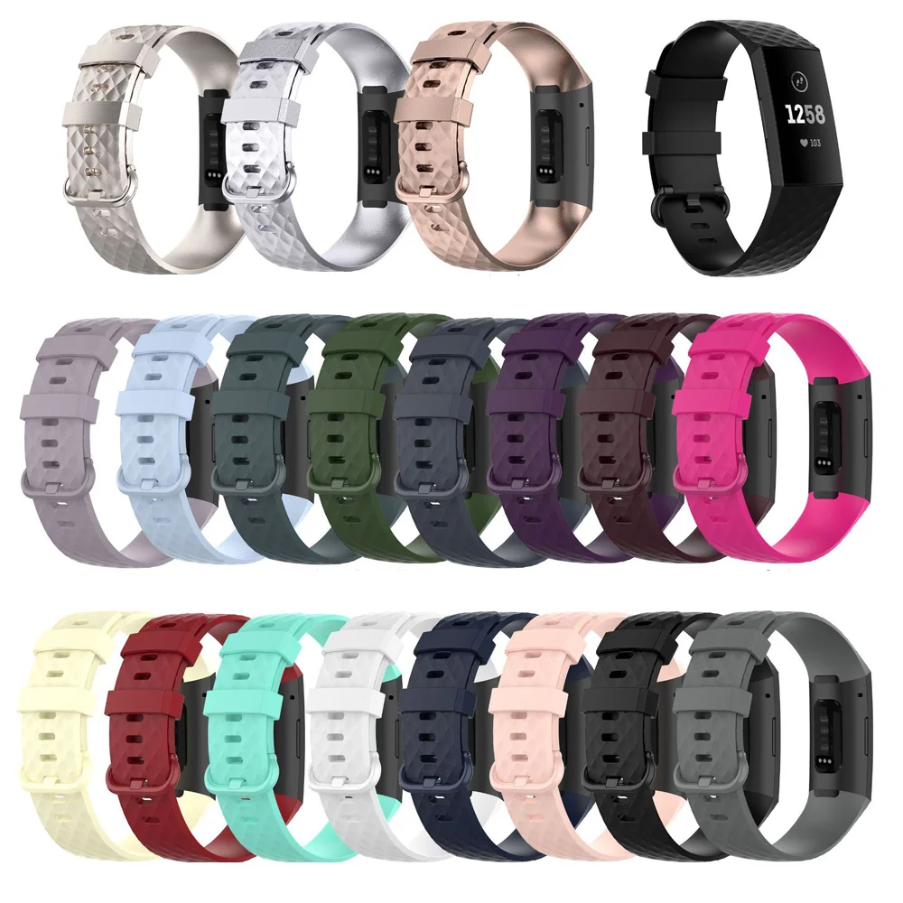 Ersatz Band Für Fitbit Gebühr 3 SE Smart Uhr Armband Handgelenk Gürtel Weiche TPU Sport Band Für Fitbit Gebühr 4 kleine Große