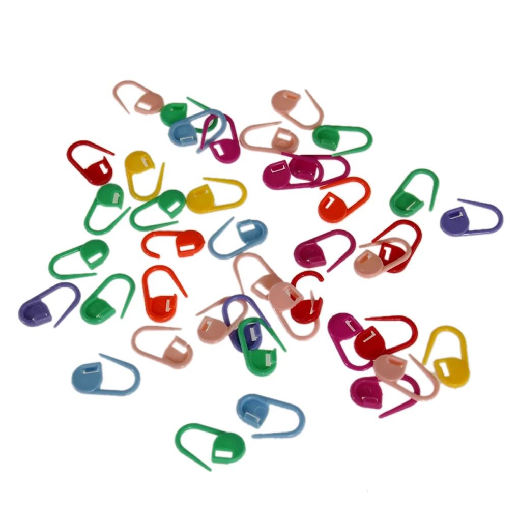 20/50/100/200PCS Locking Stitch Markers Resin Small Clip Knitting Tools Crochet Latch Knitting Accessories Needle Clip Hook