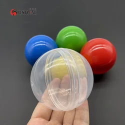 5/20/50/100 pz D60MM colore misto plastica palle a sorpresa capsule giocattolo guscio d'uovo vuoto può aprire scatola per distributore automatico regalo per bambini