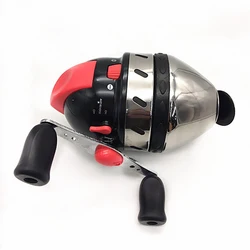 AT35 Fishing Reels Speed Ratio 3.4:1 for Compound Bow Hunting Closed Metal Coil Wheel Outdoor Shooting