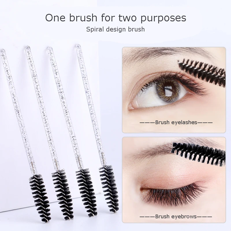 1000Pcs Brushes For Eyelashes Eyebrow Brush Mascara Wands Applicator Eyelash Comb Spoolers Makeup Brush Makeup Tools