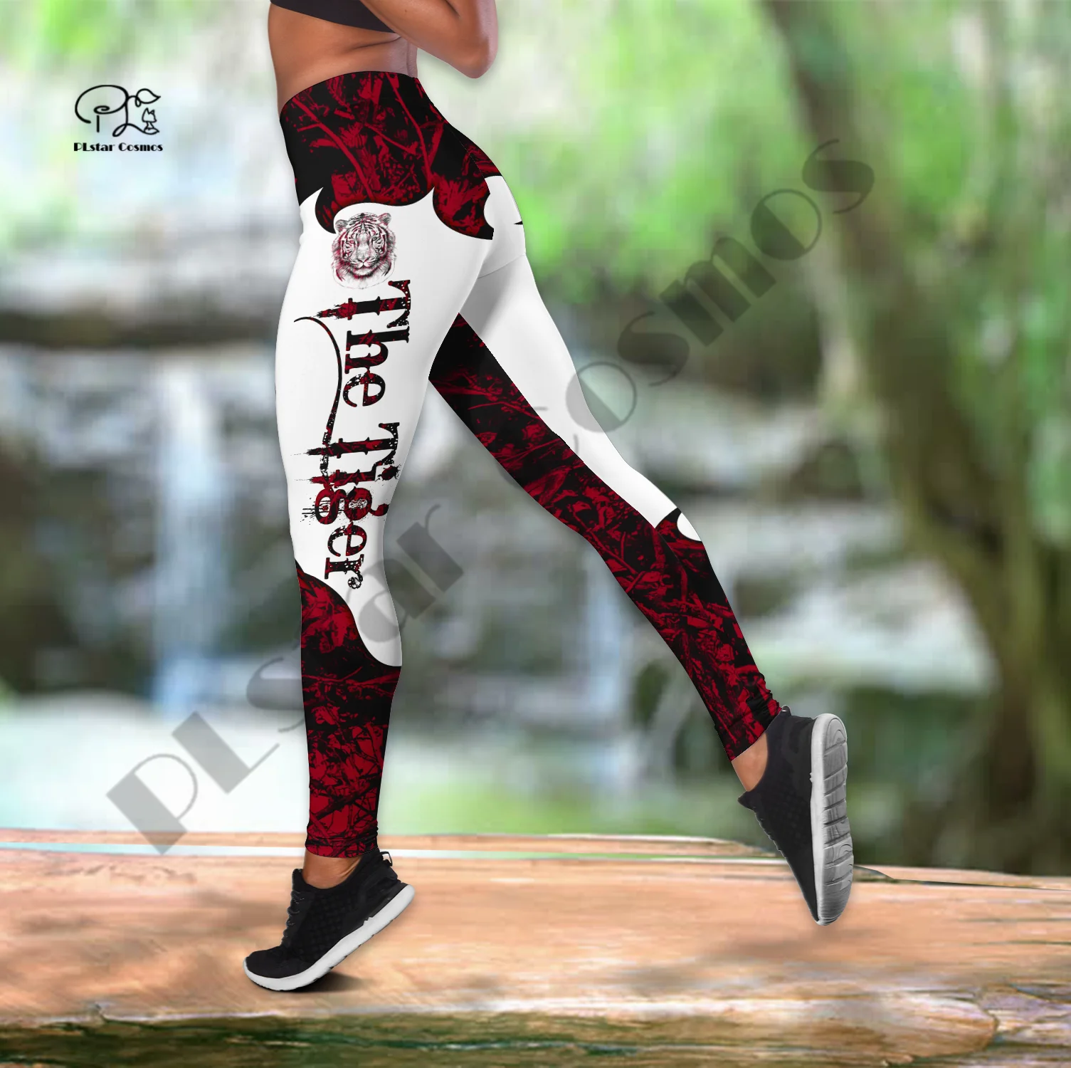 PLstar Cosmos Womens Tiger Lion Pants Leggings 3DPrint Women Plus size Workout Slim Pants Uniqe Casual Gym Fitness Sport US SIZE