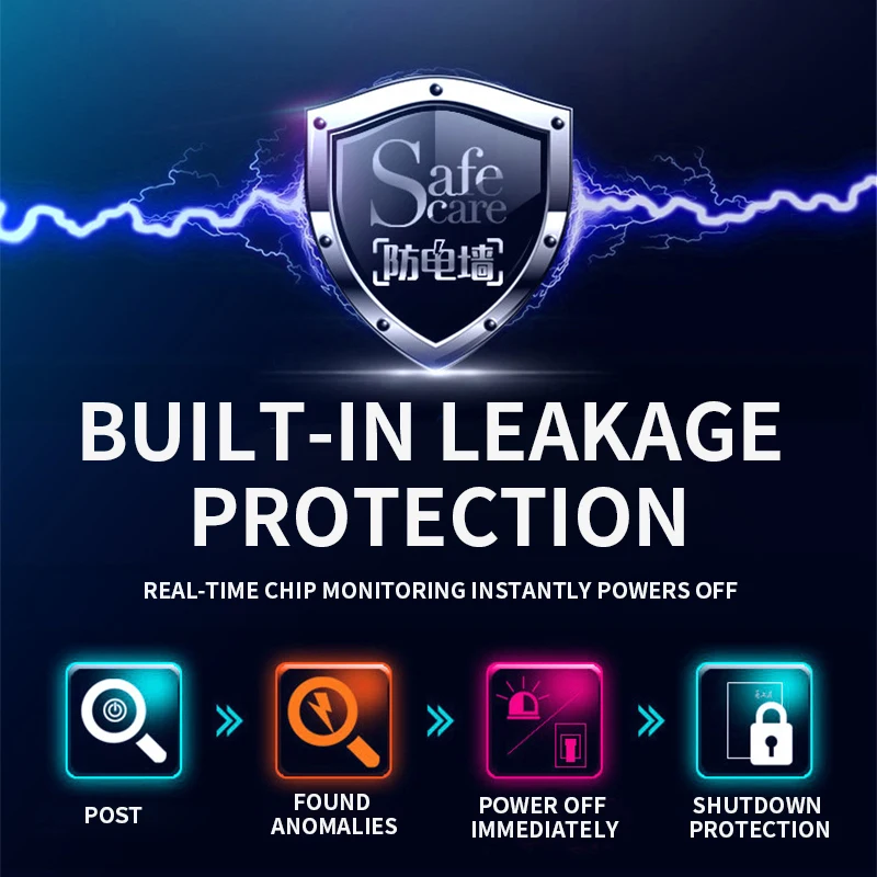 Instant thermostatic bath electric water heater with smart touch display, simple operation, power saving, thin type