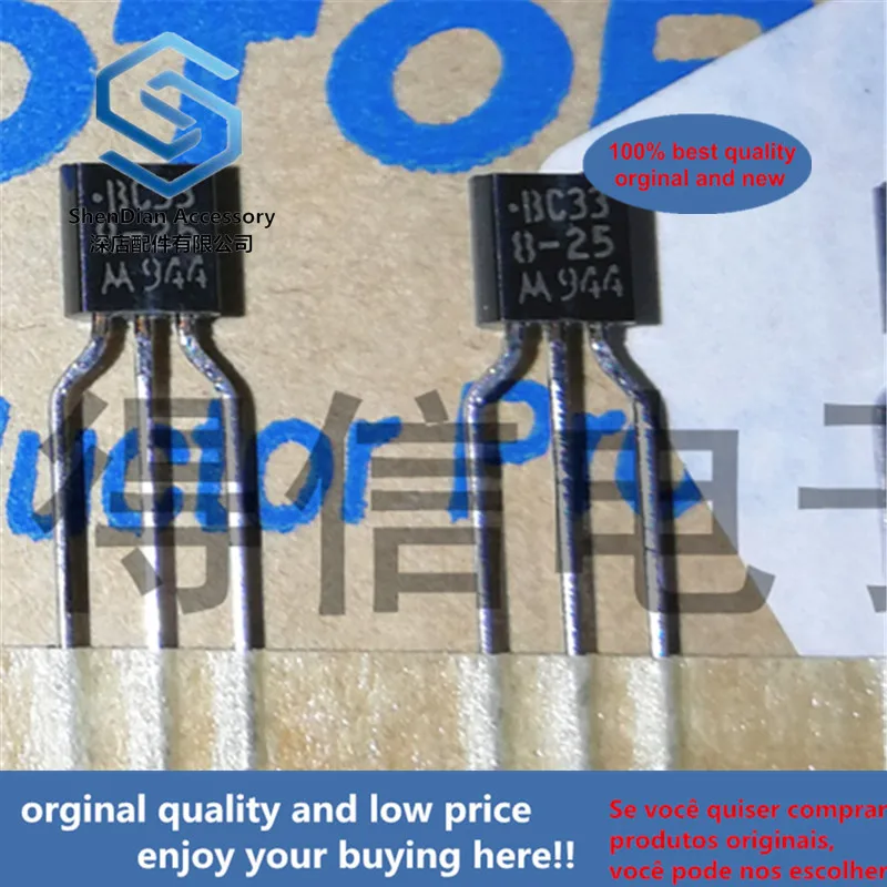 Transistor plano Epitaxial para conmutación y amplificador appli TO-92, 30 unidades, 100% original, nuevo BC338-25 BC338 NPN, foto real