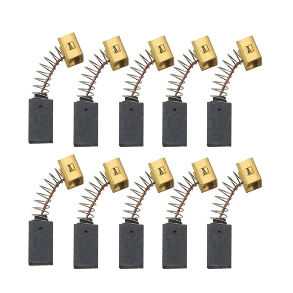 6.4x7.9x12.5mmのブラックデッカー用カーボンブラシ,cd105 cd110 cd115 kg900 kg725 ast6アングルグラインダーアクセサリー,10個