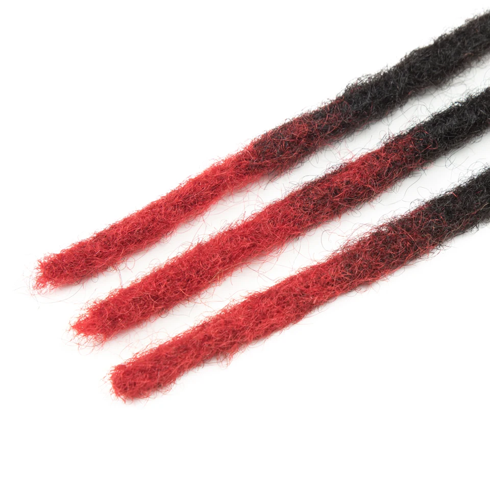 RemyForte-Dreadlocks para tranças torcidas, 100% cabelo humano, apertado, Afro, Kinky, em massa, extensões de cabelo, 20, 40, 60 Strand Lot