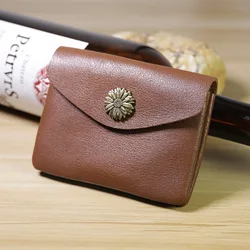 SIKU – porte-monnaie en cuir véritable pour femmes, porte-monnaie fait à la main, étui portefeuille de marque