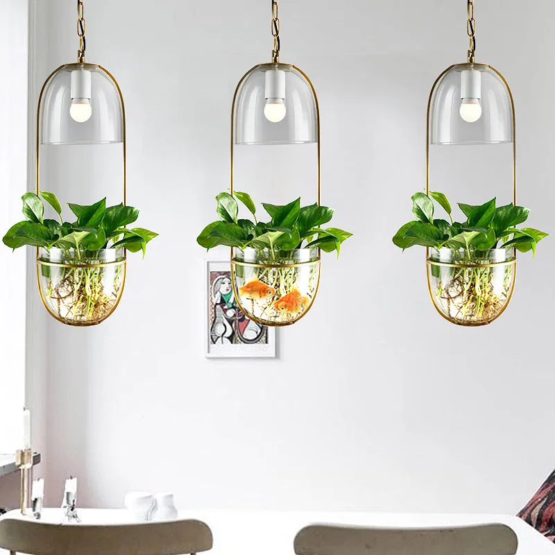 

MMBL Nordic Glass Pendant Lighting Creative Suspension Flower Pot Pendant Light For Kitchen Restaurant Decoration E27 AC85-265v