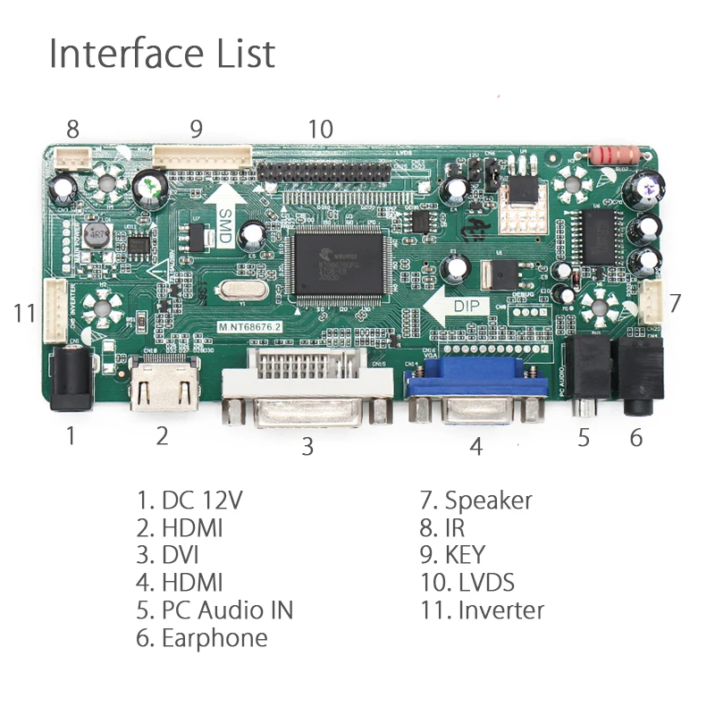 Imagem -05 - Yqwsyxl Kit para Lp154wp4-tla1 Hdmi Mais Dvi Vga Lcd Led Controlador de Tela Placa Motorista