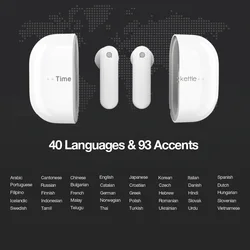 Originl TimeKettle M2 Simultaneous Translator Headset Business Interpretation Earphone Travel Gift Language Translation Earbuds