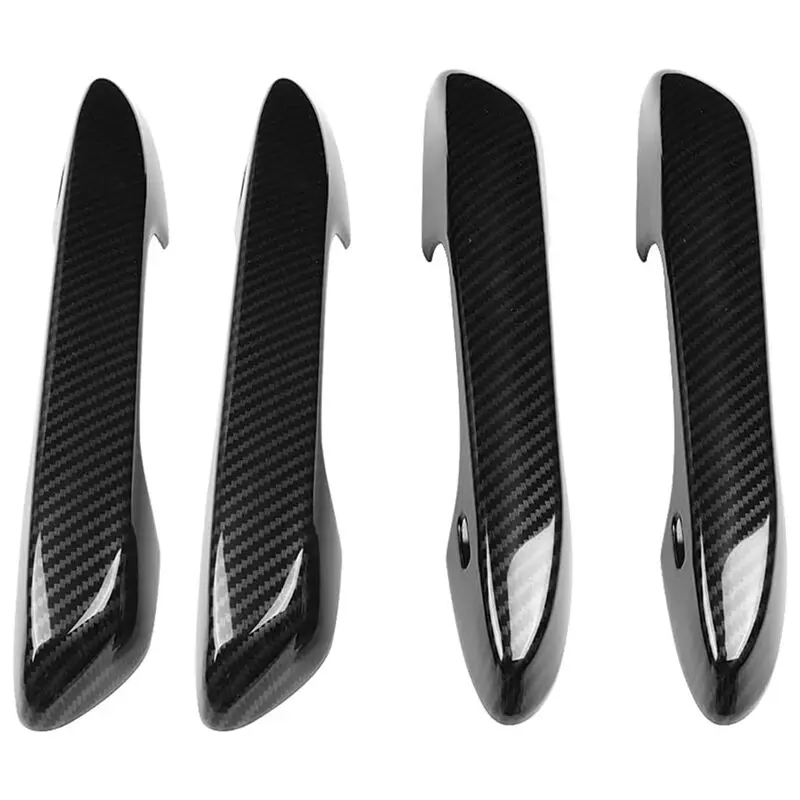 For Lexus UX UX200 UX250h 2018 2019 2020 2021 2022 Carbon Fiber Chrome Car Door Handle Cover Trim Sticker Styling Accessories