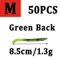 50 piezas verdes m