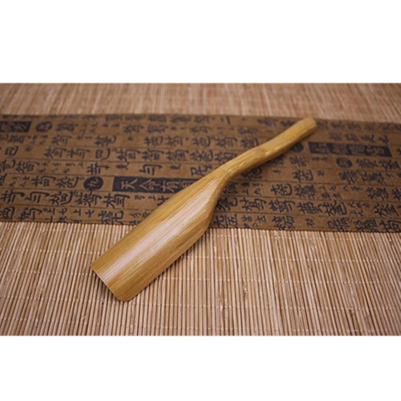 18cm Bamboo Tea Spoon Bend Wooden Tea Scoops Dessert Spoon Strong Durable  Wooden Scoops