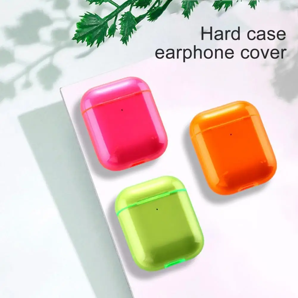 Transparent Candy Color Shockproof Bluetooth Earphone Protective Case Cover Protector for 1/2/Pro