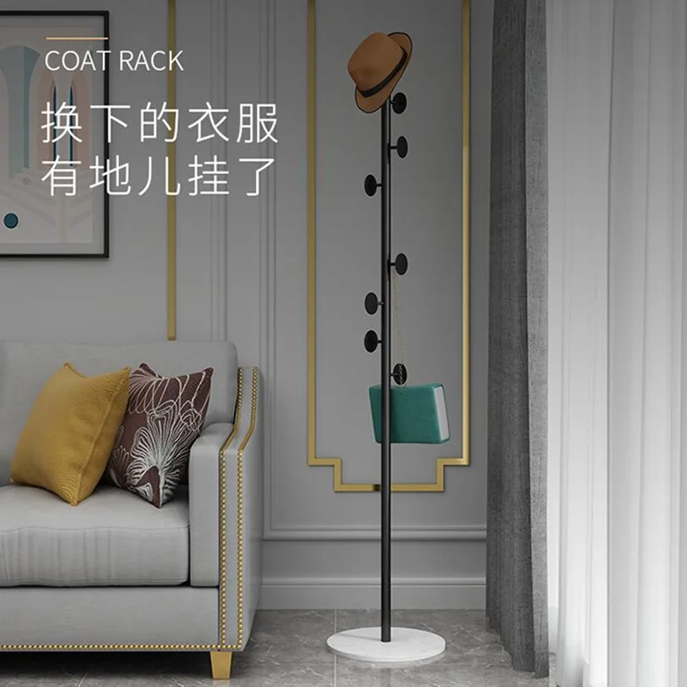 170cm Iron Clothes Mannequin Rack with Marble Base, Simple Floor, Home Storage, Modern Hanging, Bedroom Cloth Organizer, D412