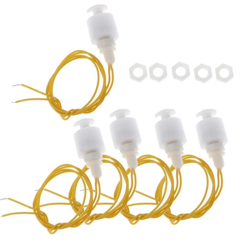 Nuevo 5 uds Sensor de nivel de agua interruptores de flotador Vertical instrumentos de medición de flujo herramientas y aparatos