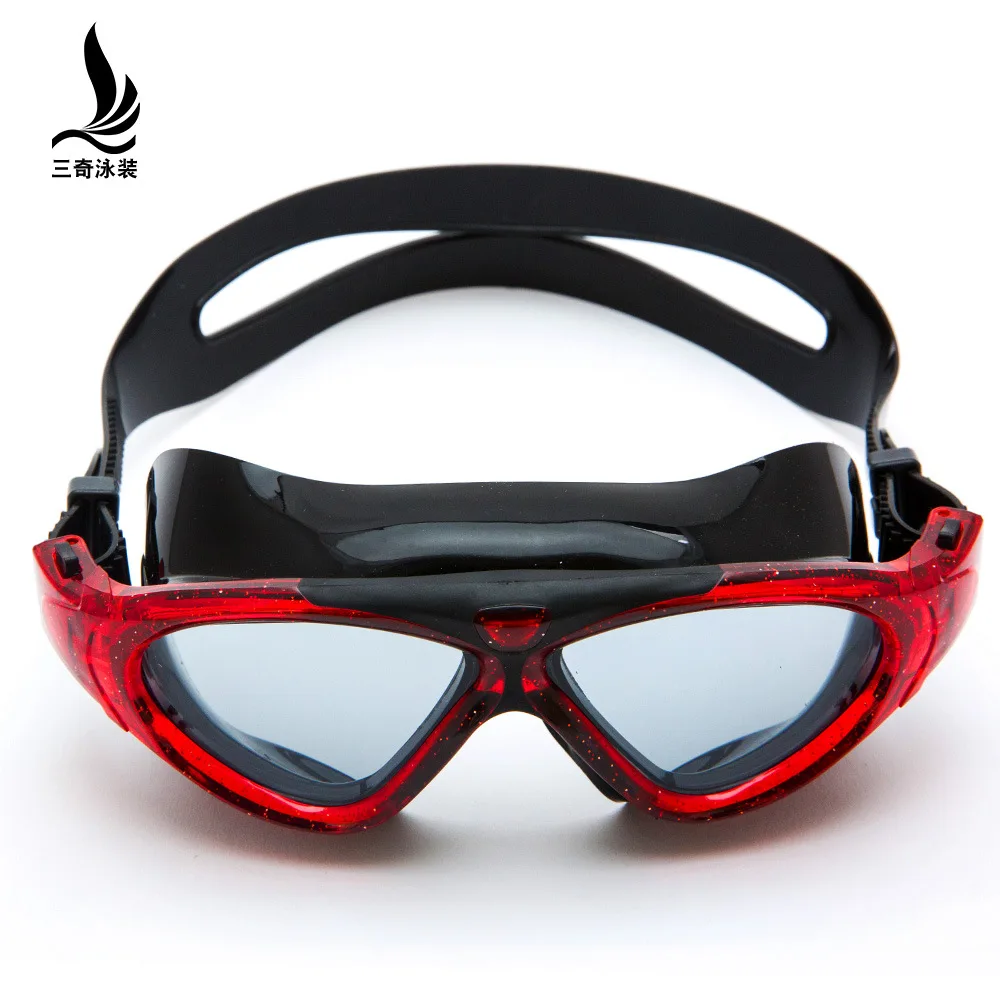 Professional Adult Anti-fog UV Protection Lens Swimming Goggles Waterproof Adjustable Silicone Beach Surfing Beach Sport Glasses