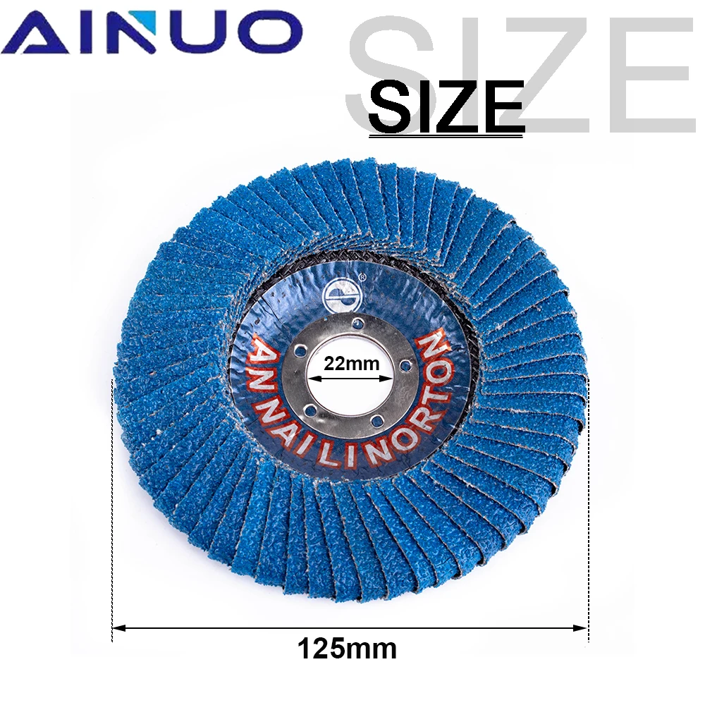 100/110/125mm Professional Flap Discs Sanding Discs Grinding Wheels Angle Grinder Deburring Derusting Abrasive Tool 1-10Pcs