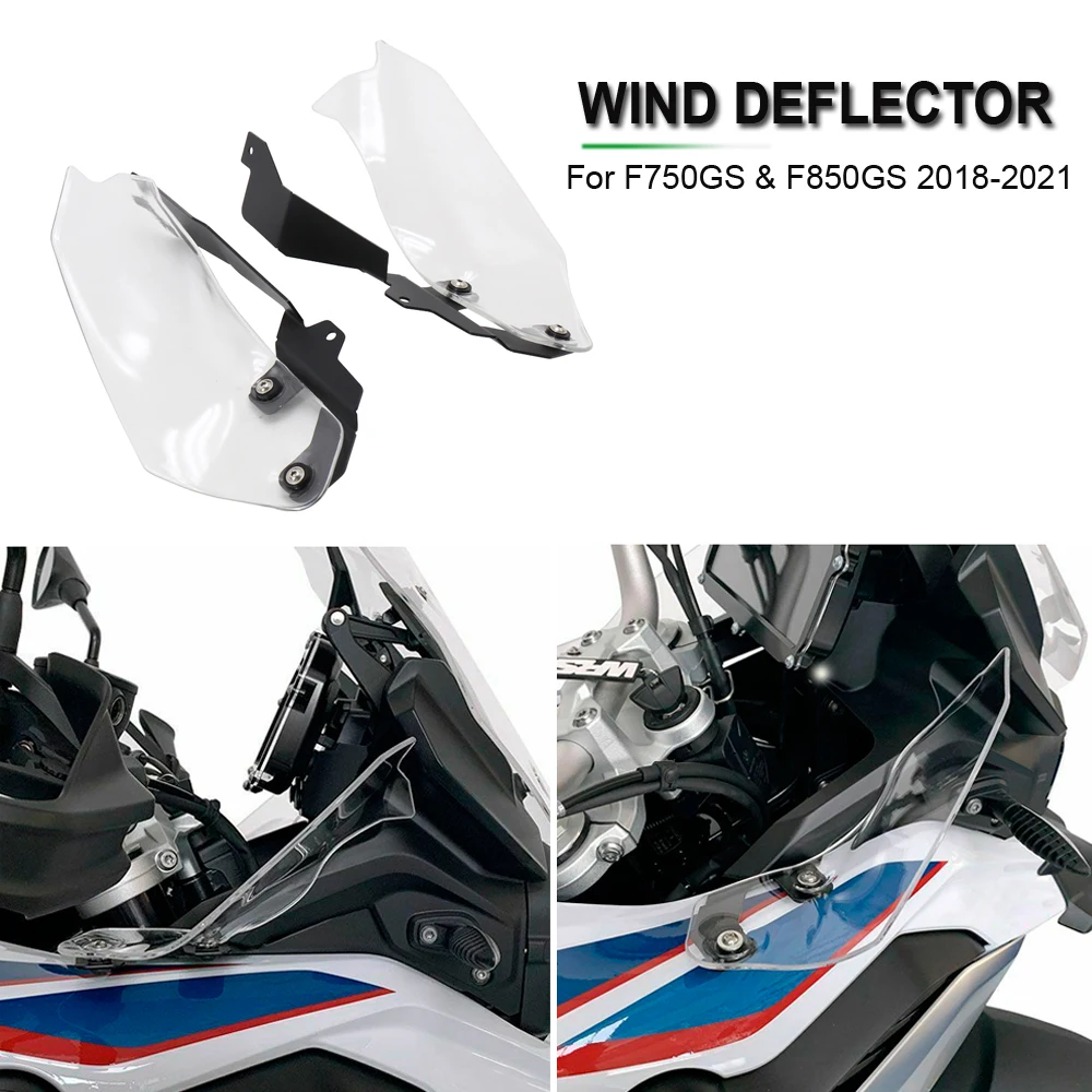 2018-2021 Motorcycle Side Panels Front Wind Deflector Pair Windshield Windscreen Plate Cover For BMW F750GS F850GS F 750 850 GS