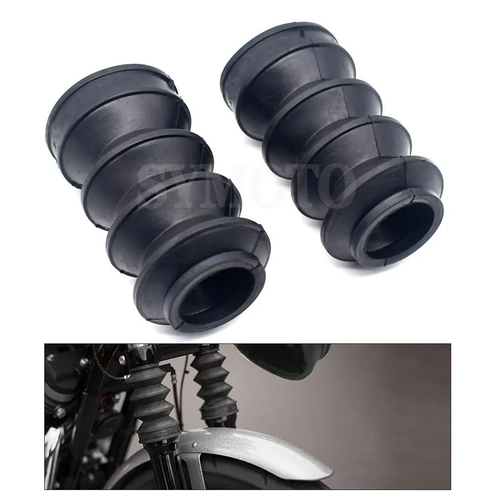 Motorcycle Front Forks Shock absorption Boots Dust Cover Protection Gaiters Sleeves For Harley XL 883 1200N/C/L XL883 XL1200 X48