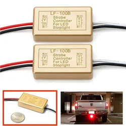 YSY 2PCS Brake Lights Strobe Controller Stop Signal-Lamp Pulsing Control Module ,LF-100B Relays,Safty Car Accesscories 9-30V