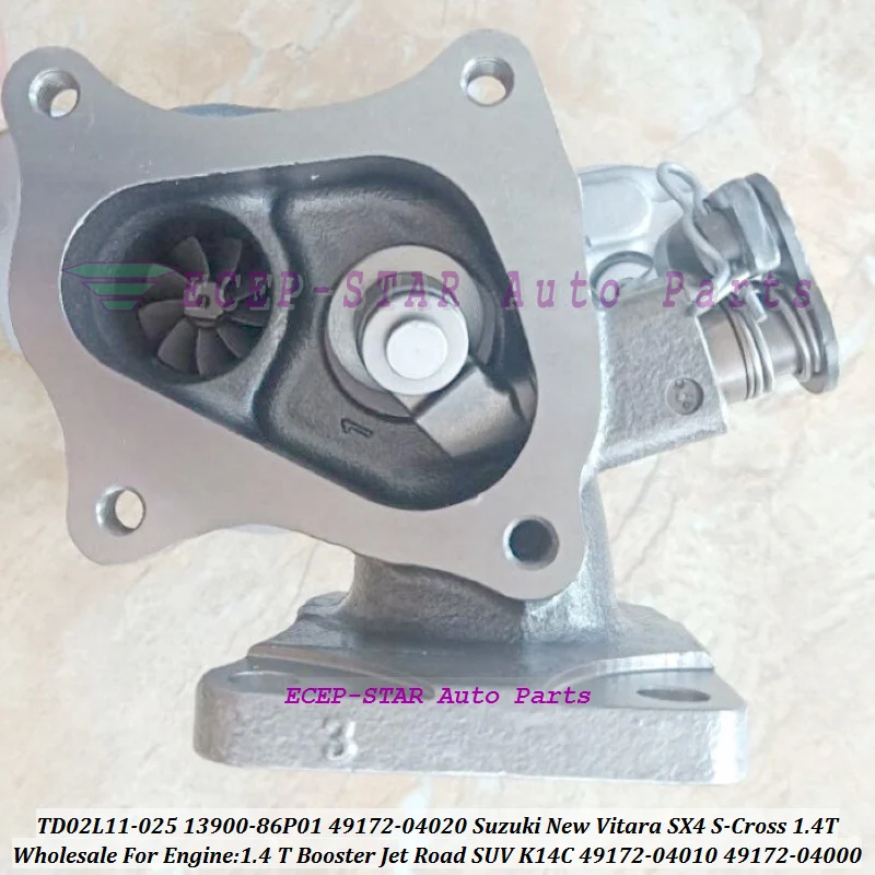 Turbo TD02L11 49172-04020 49172-04000 13900-86P01 49172-04010 For Suzuki S-Cross SUV Road New Vitara SX4 K14C 1.4T Booster 1.4L