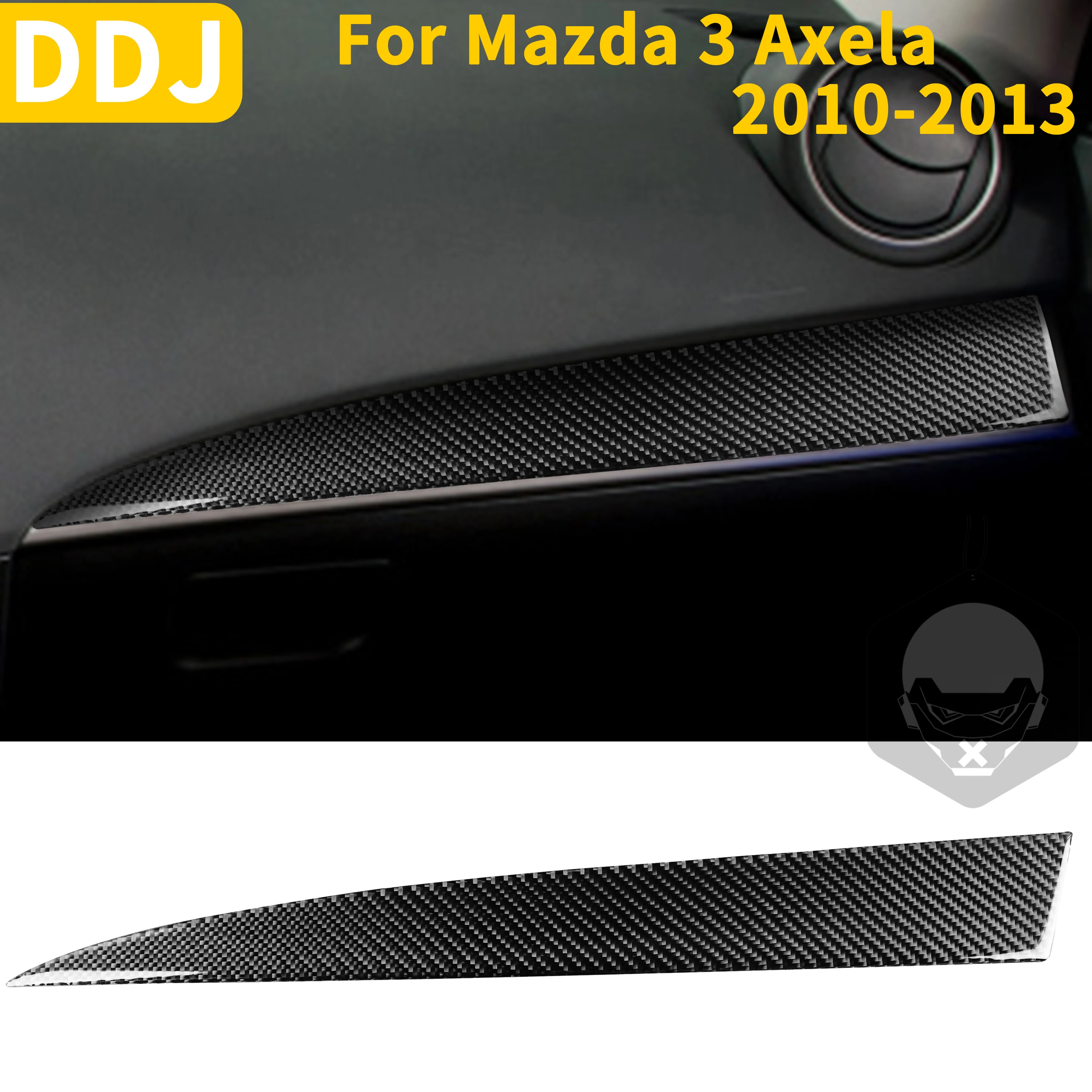 

For Mazda 3 Axela 2010 2011 2012 2013 Accessories Carbon Fiber Car Interior Copilot Side Dashboard Cover Trim Sticker