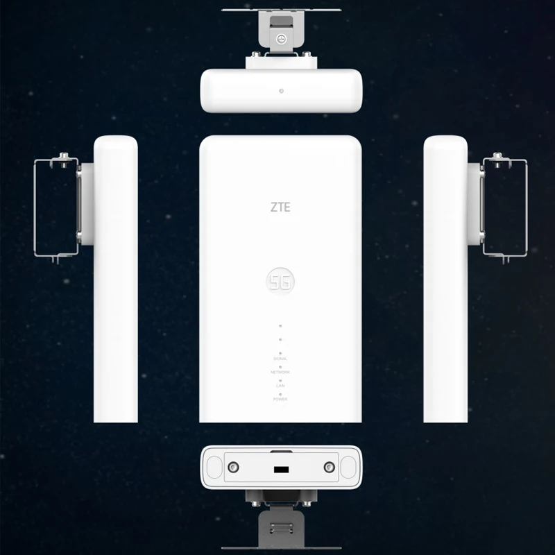 Zte MC7010 5G Router Cpe Outdoor Waterdichte Mobiele Wifi Draadloze Netwerkkaart 4G/5G Draadloze Poe voeding Ondersteuning Pole