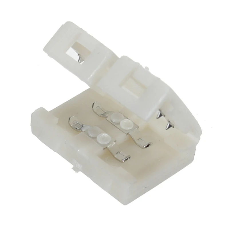 Connecteur de bande LED 100, 5/10/20/3528 pièces/lot, 8mm, 2 broches, adaptateur PCB pour bande LED, couleur unique, livraison directe