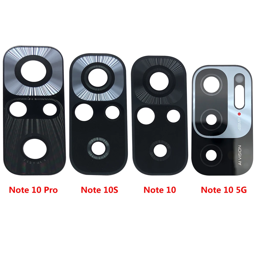 3Pcs，NEW Back Rear Camera Glass Lens Cover With Adhesive For Xiaomi Redmi 9C 7A 9A 8A Note 7 8 9 10 Pro Max 9S 8T 10S 9T 10 5G