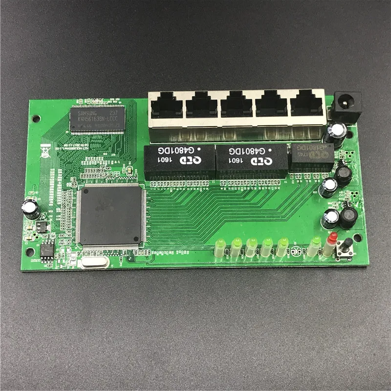 

5 port Gigabit router module 10/100/1000M distribution box 5-port mini router modules OEM wired router module PCBA with RJ45