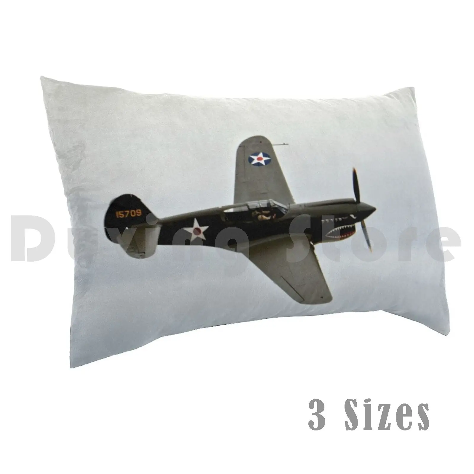 Flying Tiger Airplane P-40 Warhawk Pillow Case DIY 50*70 P 40 Warhawk Flying Tiger Military Aviation Plane Airplane