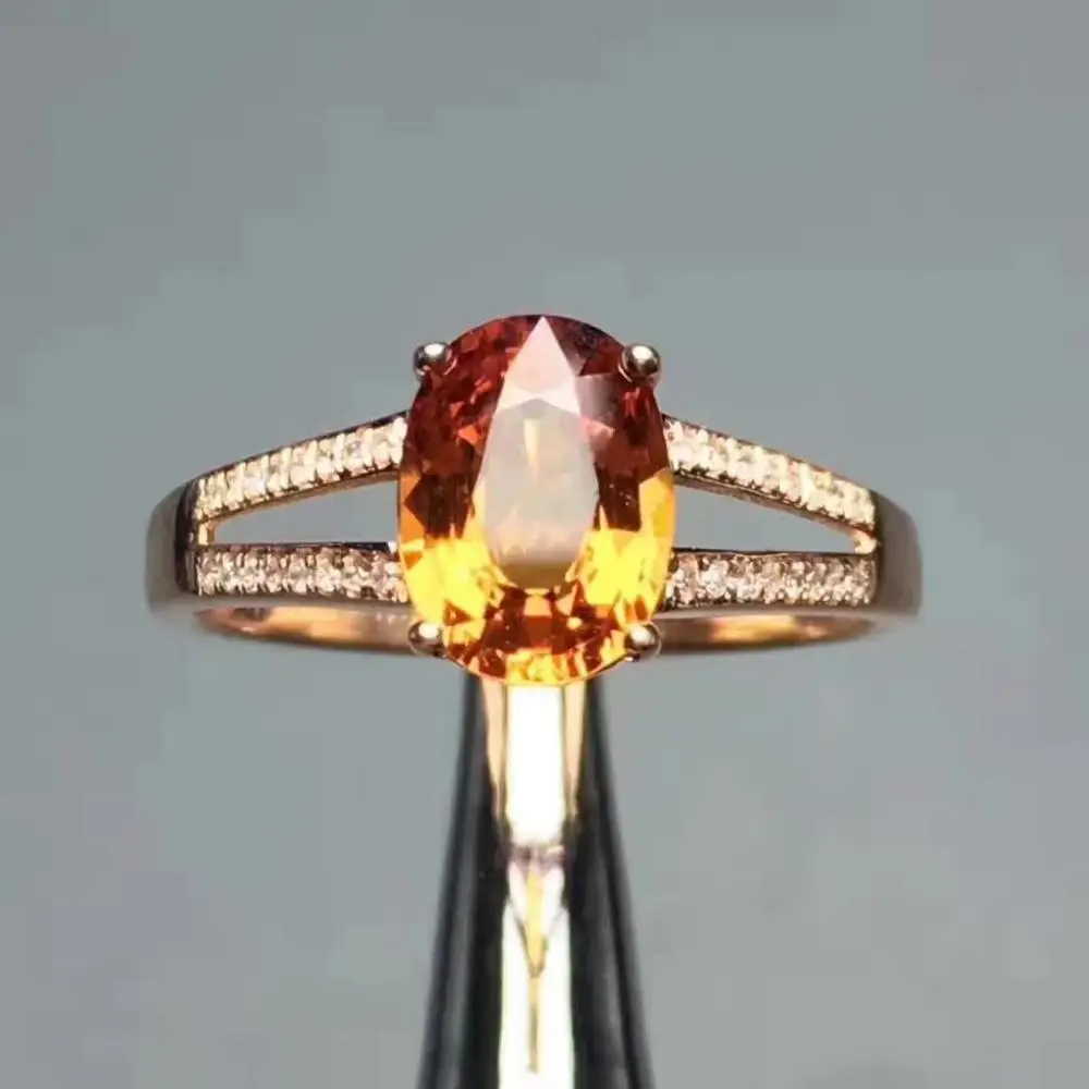 

Натуральный и натуральный цитрин, кольца для женщин, настоящее 925 стерлингового серебра ювелирные изделия Кольцо Годовщина свадьбы кольцо