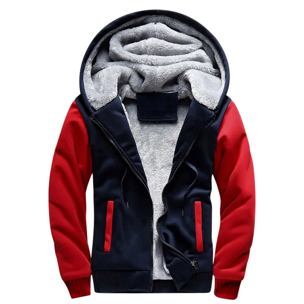 

Winter Men Thick Warm Jackets Cheap Low Price Sweatshirt Hooded Fleece Casual Autumn Patchwork Hoodies Plus Size 7XL 8XL coat 60