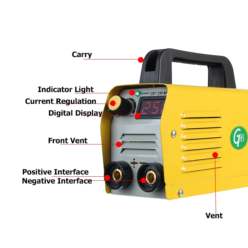 5000W Arc Welders 250A Mini Welding Equipmen Welding Machine Welding Inverter Welderg Tool Welding Working With LCD Display