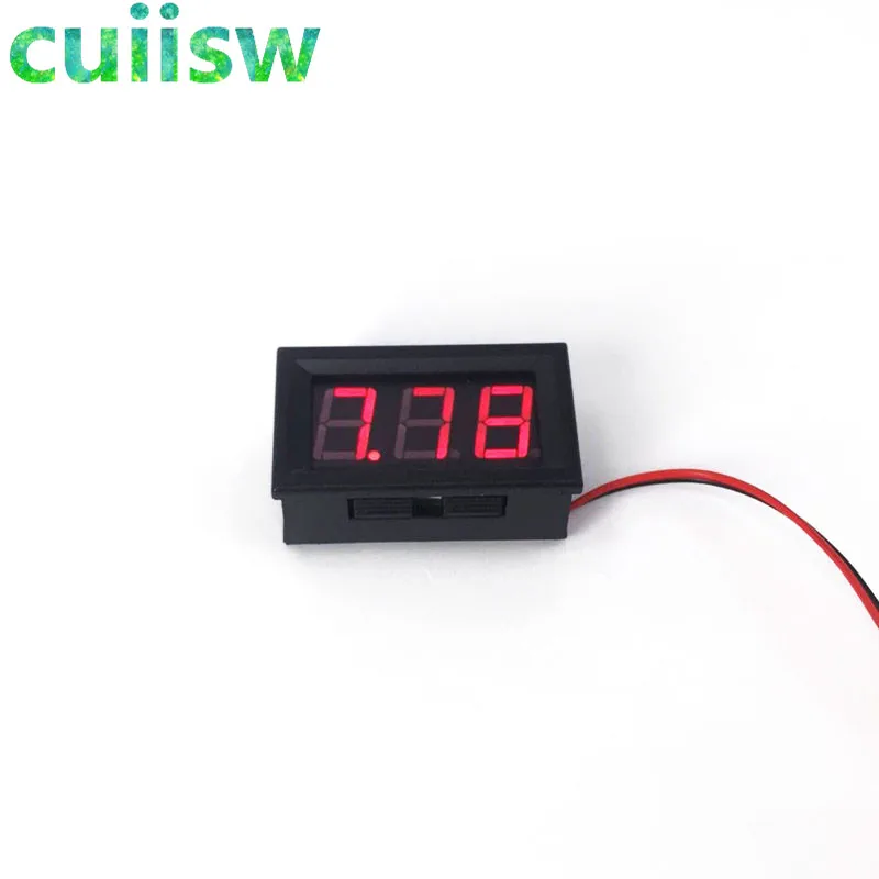 Voltímetro digital dc 4.5 v a 30 v digital voltímetro tensão painel medidor vermelho/azul/verde para 6 v 12 v eletromobile carro da motocicleta