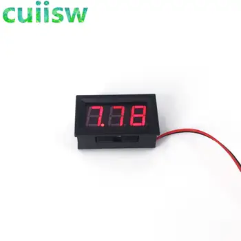 數位電壓表,直流4.5V至30V,紅/藍/綠三色可選,適用於6V/12V電動車、摩托車和汽車。 12 最佳銷售 12V顯示屏 - №2