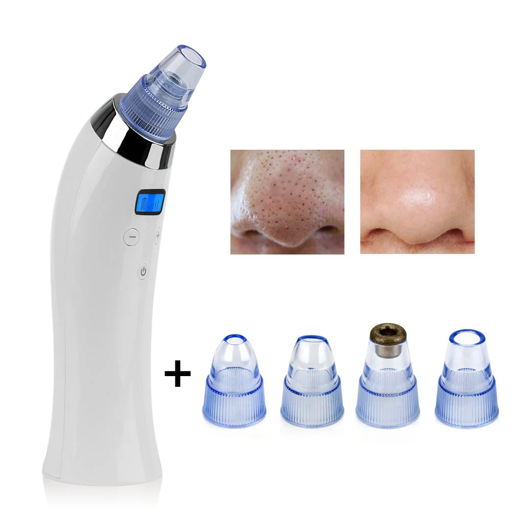 Nieuwste 4-in-1 diamantmicrodermabrasiemachine Handheld mee-eter verwijderen Gezichtsverzorging Schoonheidsapparaat voor schonere acnelitteken