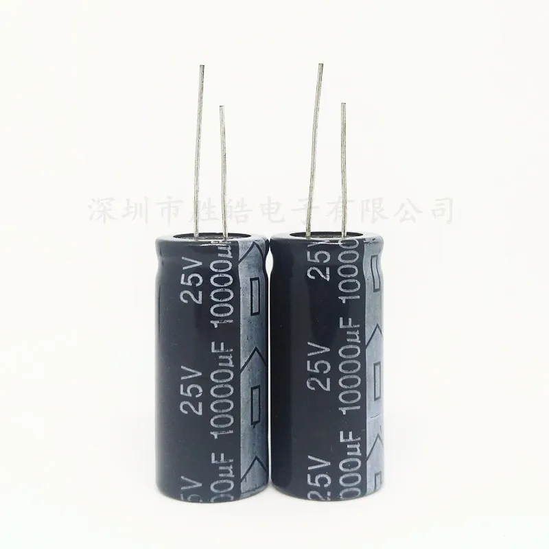 5PCS Higt Quality 25V10000UF 18*35mm 10000UF 25V 18*35 Aluminum Electrolytic Capacitors Size：18x35（MM）