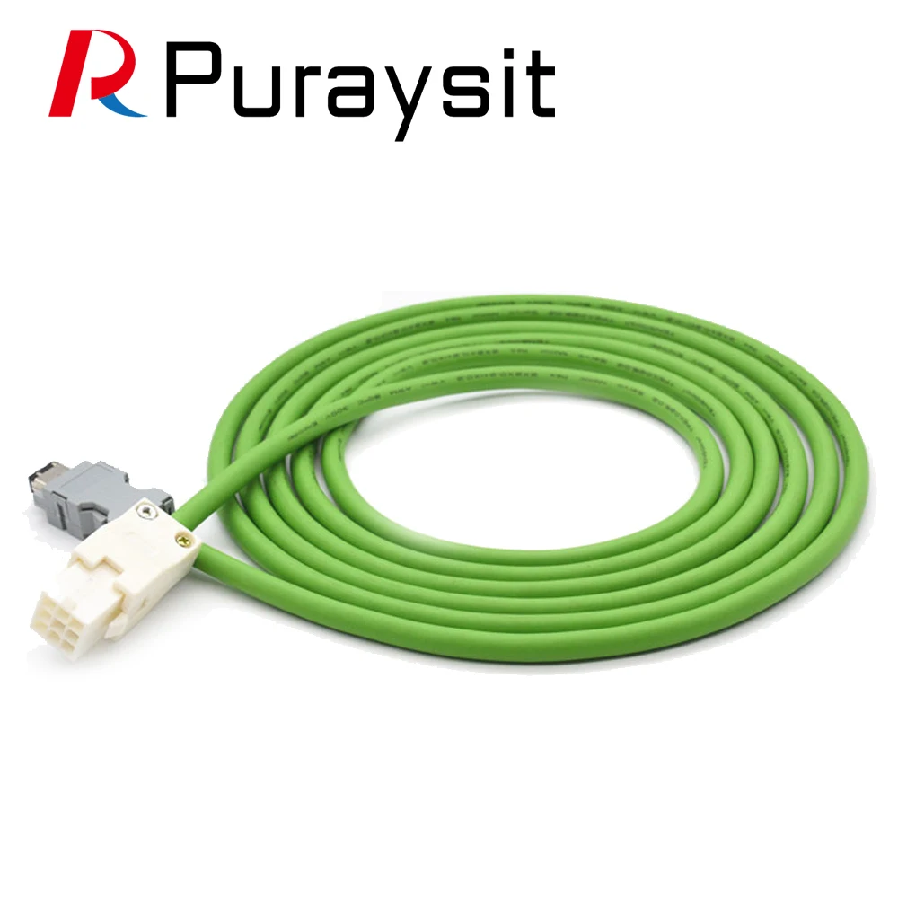 Puraysit A6 Servo Motor Encoder Cable High Flexible Cable MFECA0050EAD 0100 Encoder Cable for Panasonic
