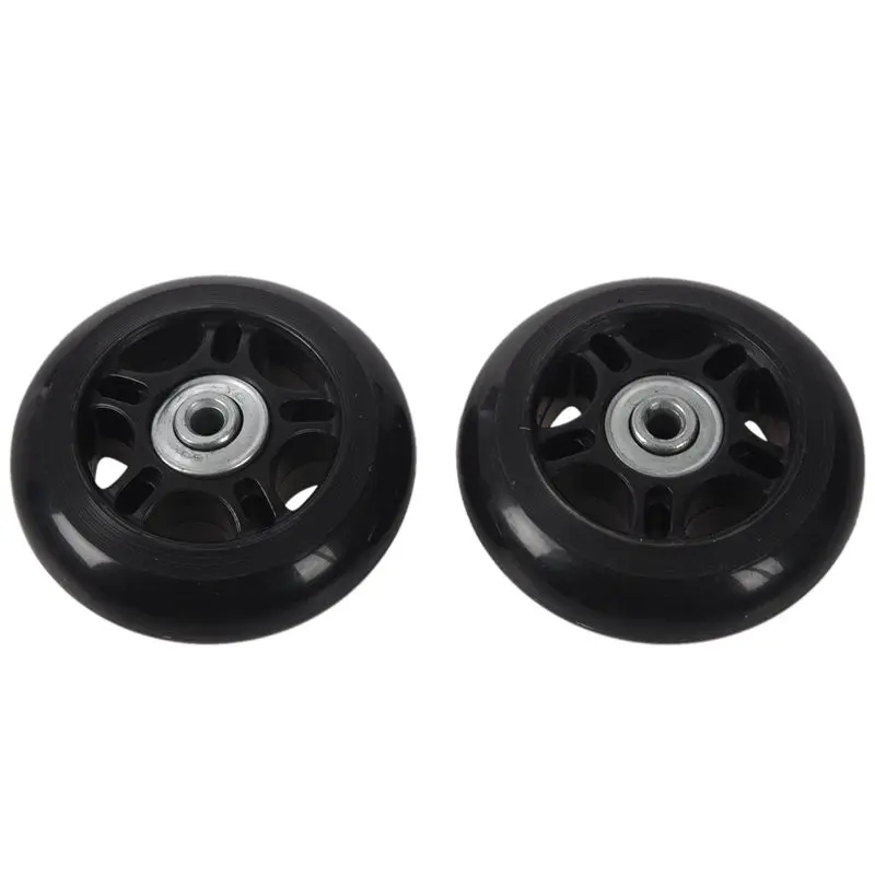 2set Luggage Suitcase / Inline Outdoor Skate Replacement Wheels Black