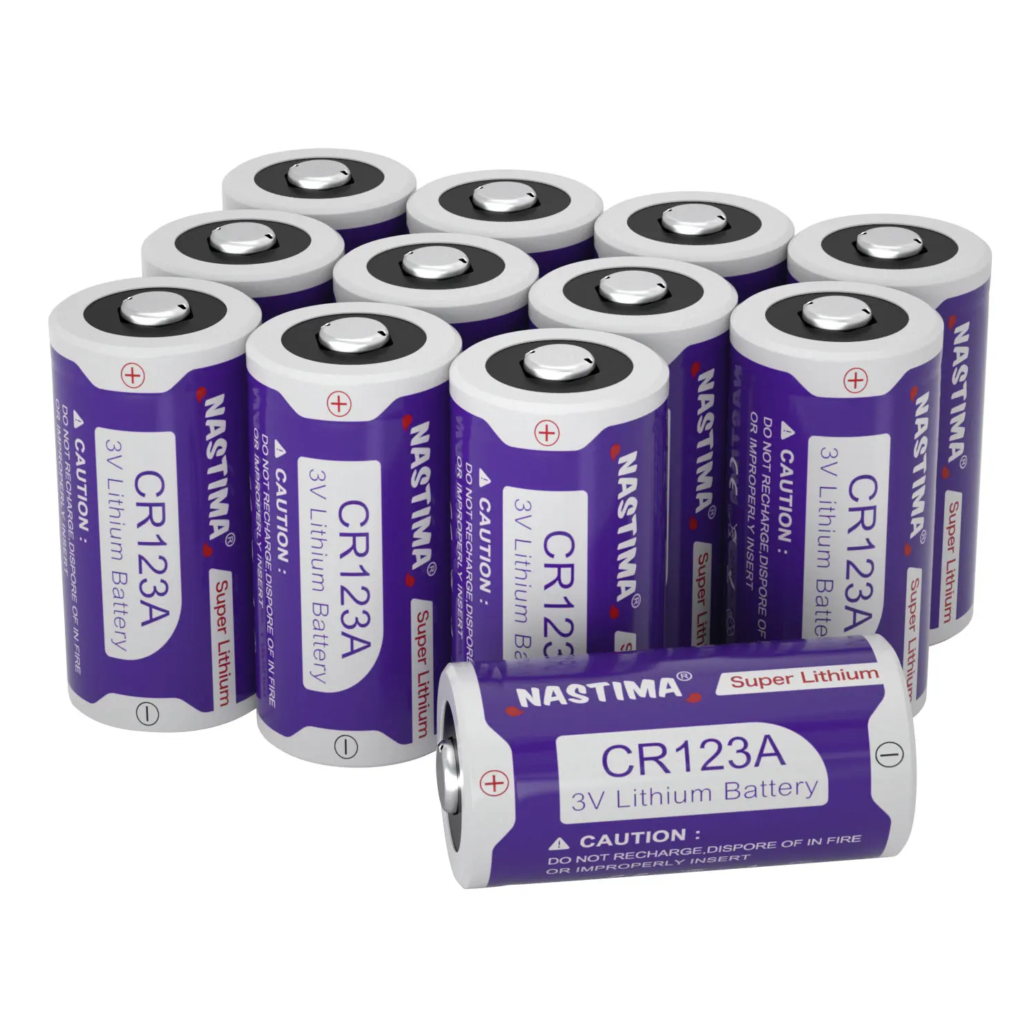 12Pack/Box CR123A 3V Lithium Batteries CR17345 1600mAh High Power 123A CR123 Photo Battery 123 for Flashlight Camera Toys