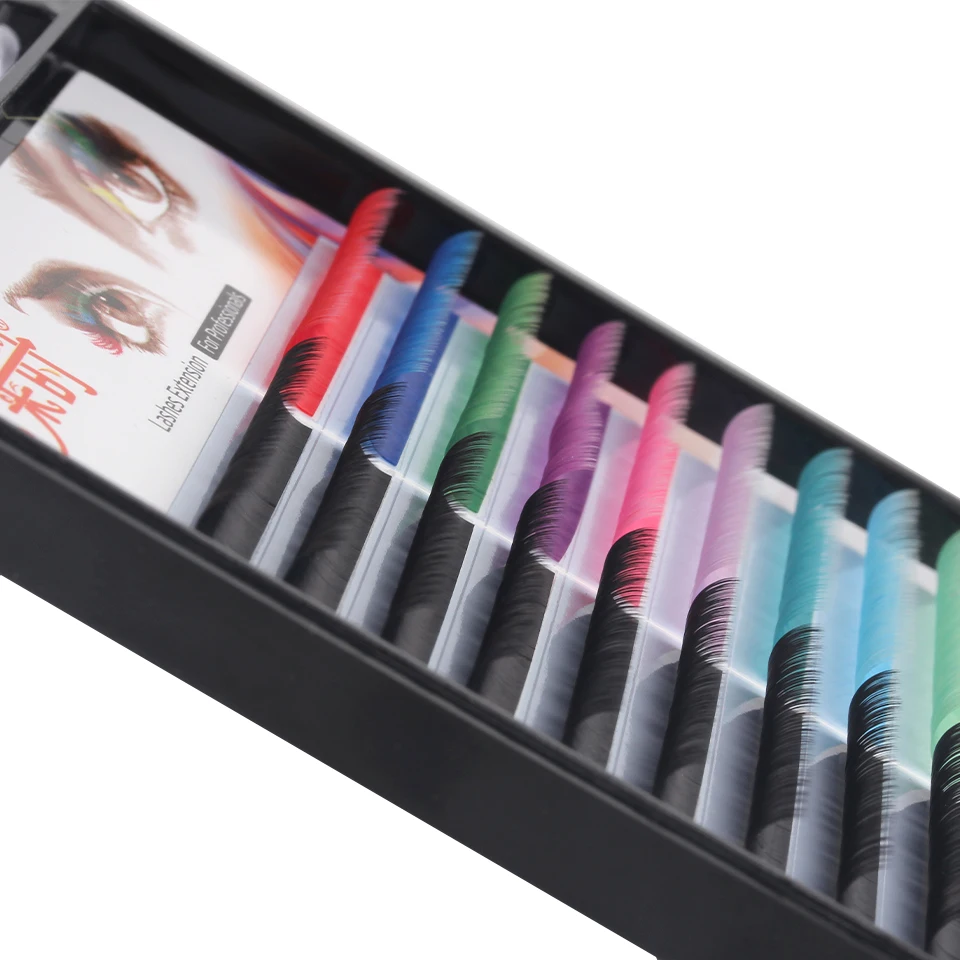 THINKSHOW nouvelles couleurs Extension de Faux cils 0.07mm greffage individuel Extension de cils Maquiagem Cilios outils de maquillage