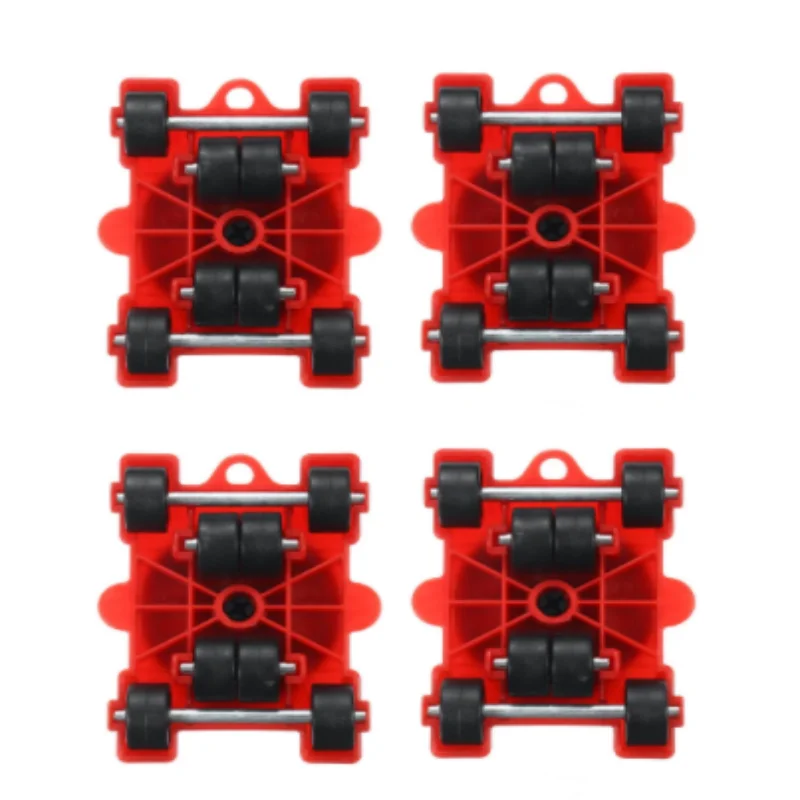 5 Pcs Furniture Moving Transport Roller Set Removal Lifting Moving Tool Set Wheel Bar Mover moving Heavy Stuffs Device Hand Tool