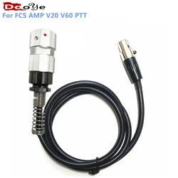 For FCS AMP Tactical Headset V20 V60 PTT Connects Cable Adaptor，Connector Standard KN6 to Harris TRI TCA/AN PRC152 PRC-148