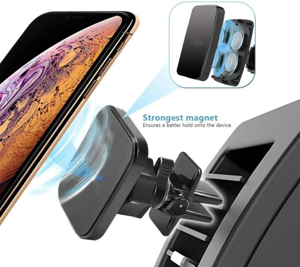XMXCZKJ Magnetic Car Phone Holder Air Vent Magnet Mount GPS Smartphone Mobile Stand Support For iPhone 13 Xiaomi Huawei Samsung