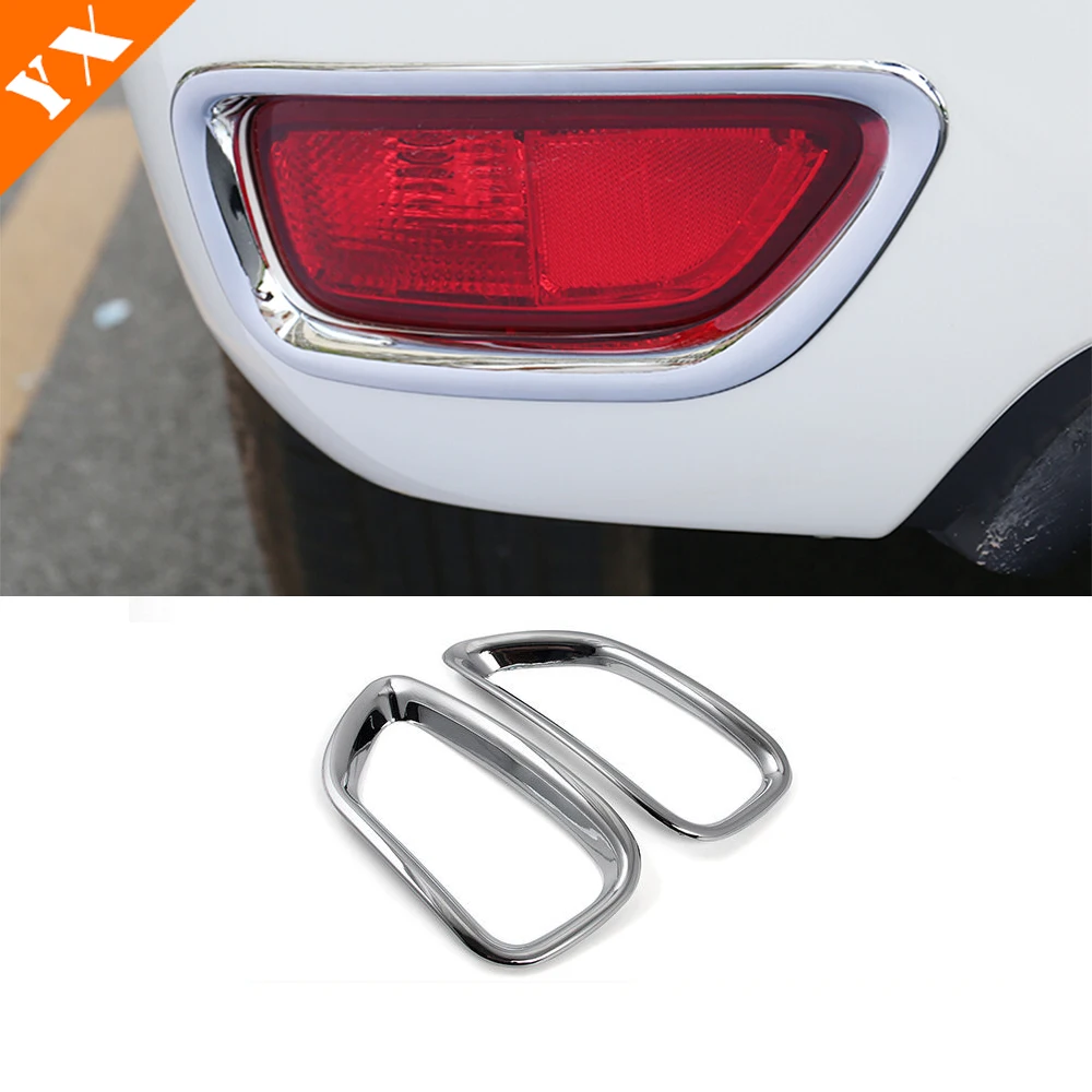 

2017 2018 For NIssan Patrol Armada Y62 Rear Fog Light Trim Tail Fog Lamp Cover Trim ABS Chrome Auto Exterior Accessories Styling