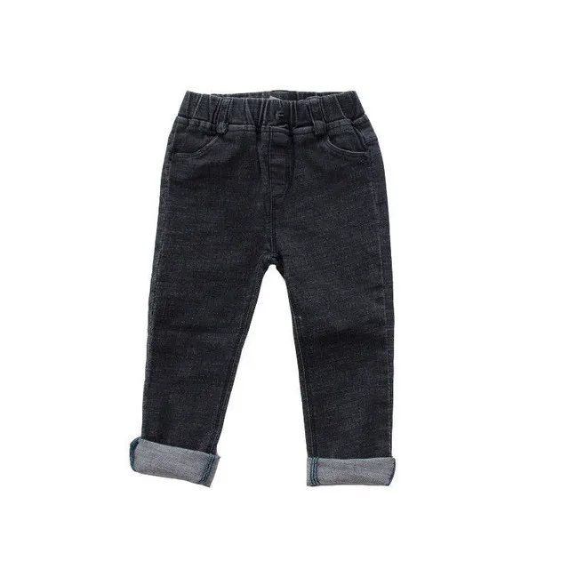 Pantalones vaqueros para bebés y niños, prendas de vestir exteriores, pantalones elásticos delgados, 9M-7T, Otoño e Invierno