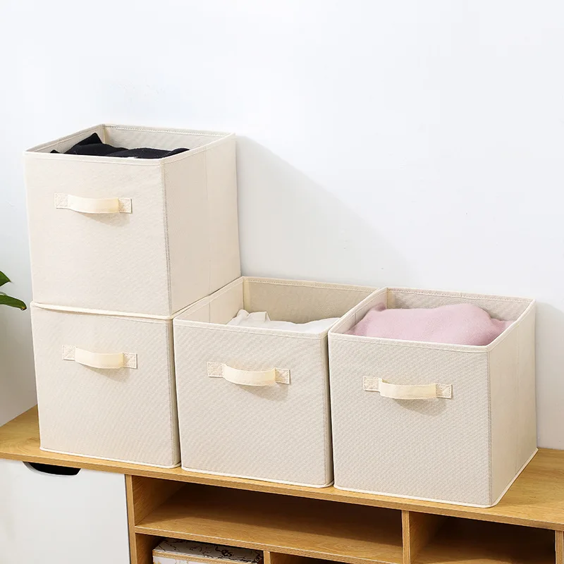 Foldable Sundries Storage Basket, Desktop Organizer, Cosmetics Box for Nursery, Underwear, Toy, Laundry Basket, New