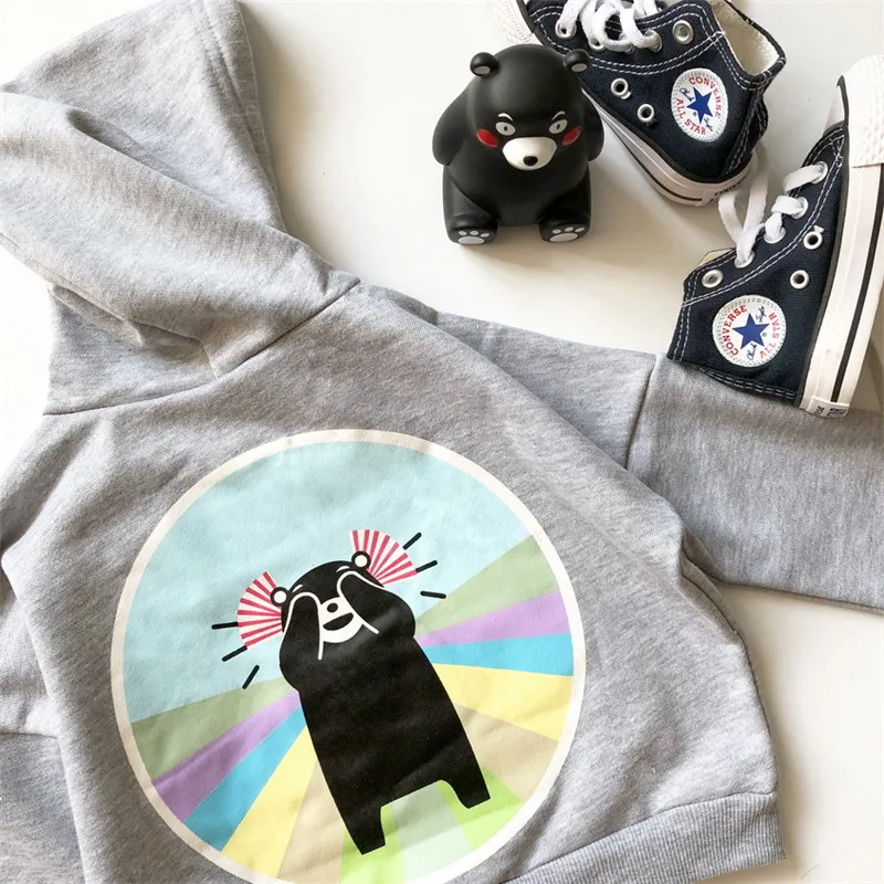 Tonytaobaby Autumn Clothing New Style Baby Bear Pure Cotton Hooded Cute Kids Toddler Hoodie